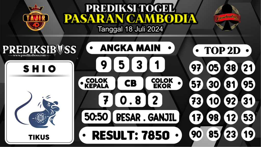 https://prediksibossbrew.com/prediksi-boss-togel-cambodia-kamis-18-juli-2024/