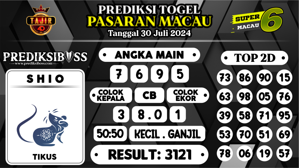 https://prediksibossbrew.com/prediksi-boss-togel-macau-selasa-30-juli-2024/