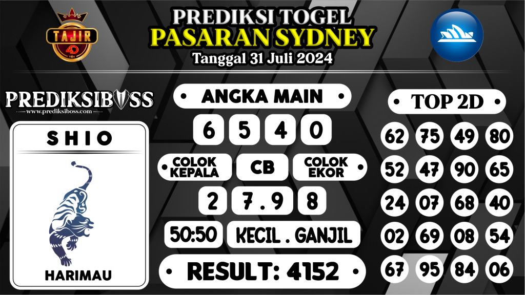 https://prediksibossbrew.com/prediksi-boss-togel-sidney-rabu-31-juli-2024/