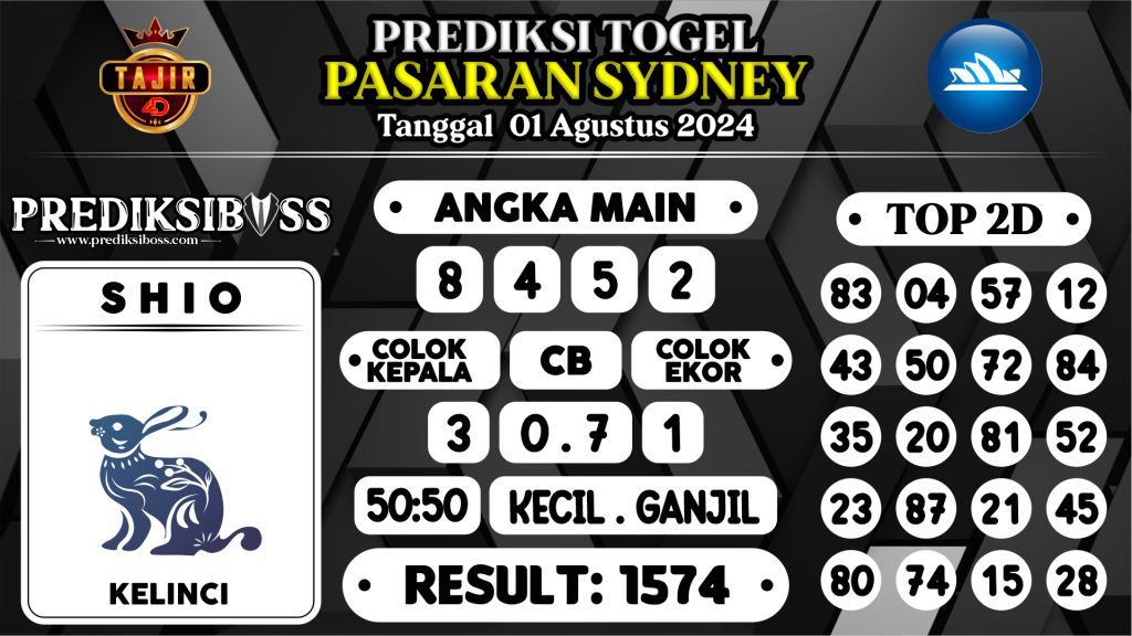 https://prediksibossbrew.com/prediksi-boss-togel-sidney-kamis-01-agustus-2024/