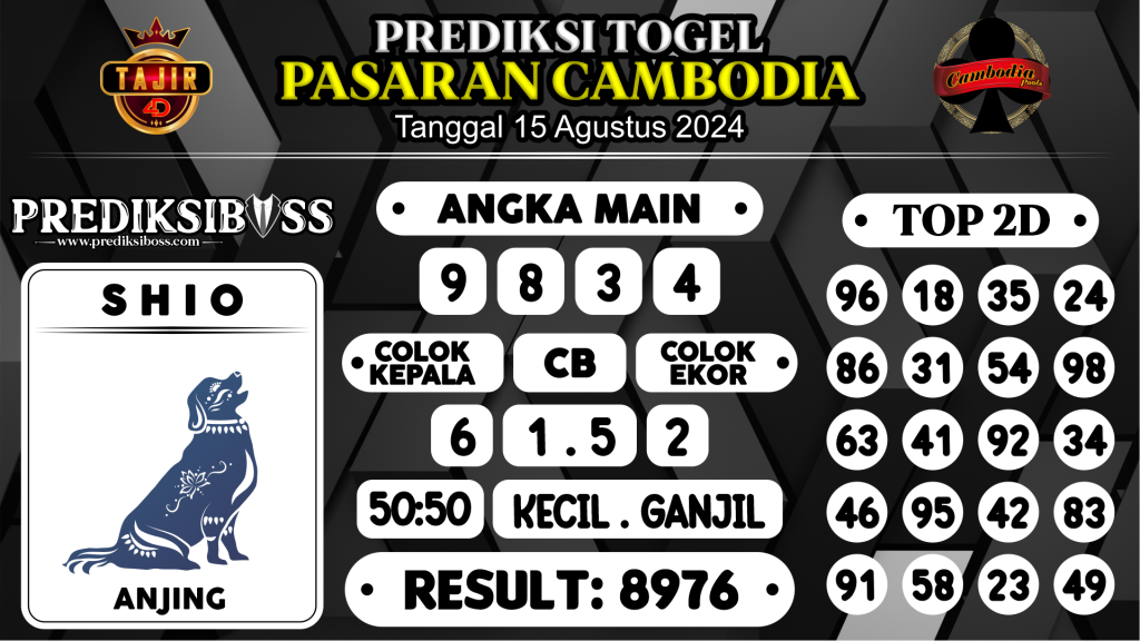 https://prediksibossbrew.com/prediksi-boss-togel-cambodia-kamis-15-agustus-2024/