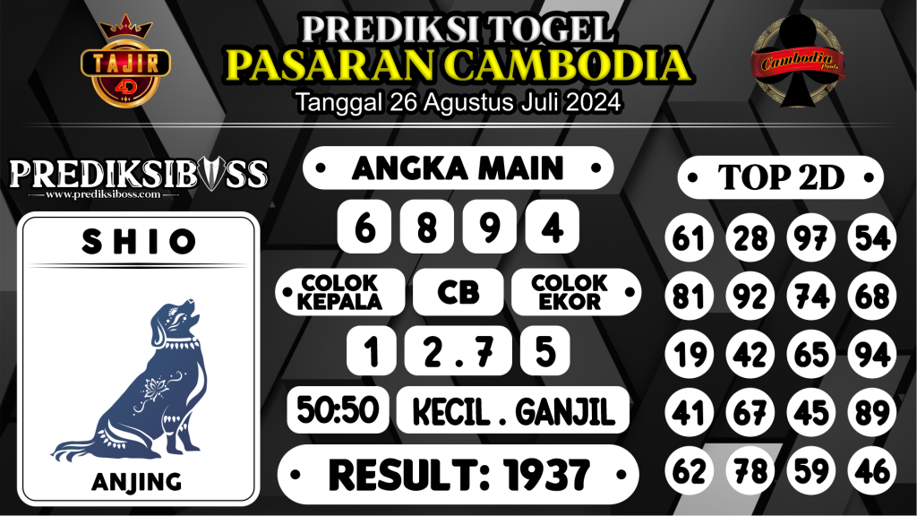 https://prediksibossbrew.com/prediksi-boss-togel-cambodia-senin-26-agustus-2024/